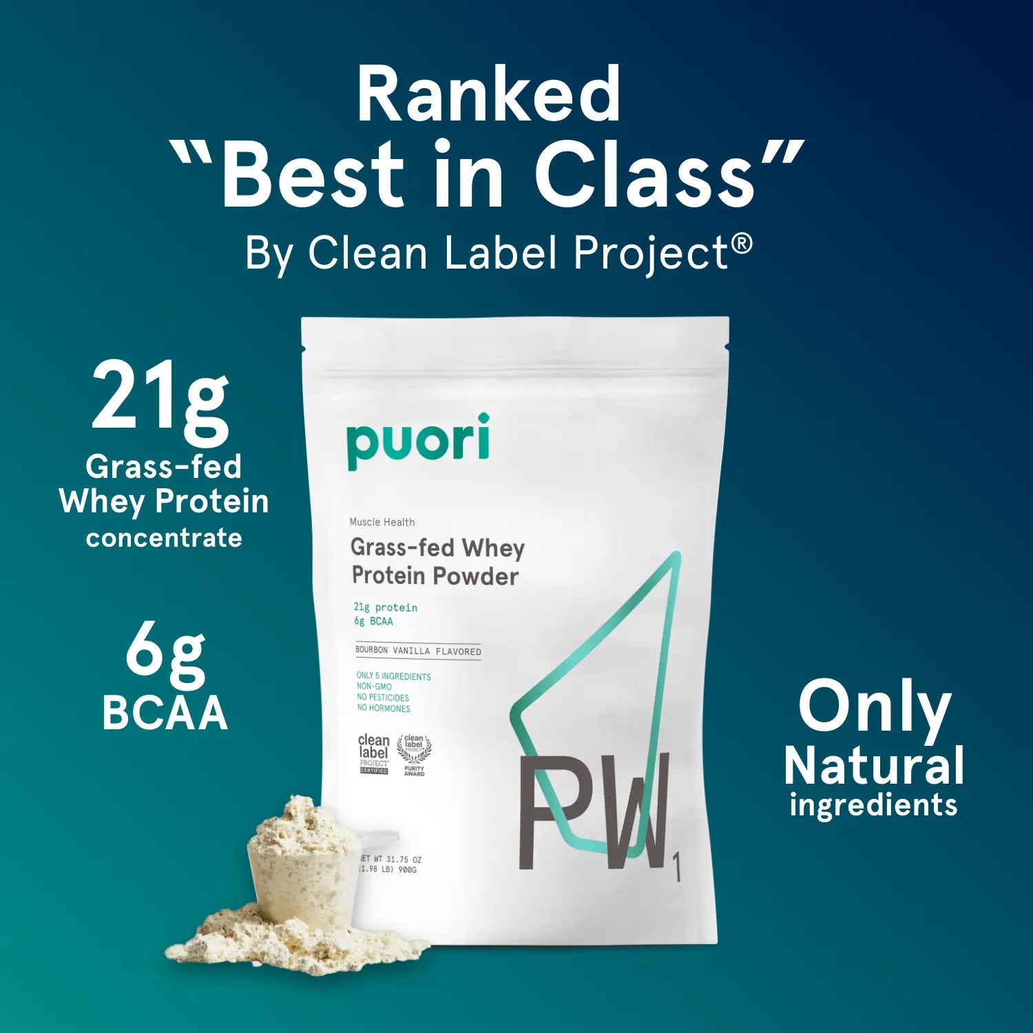 PW1 - Grass-fed Whey Protein with Bourbon Vanilla